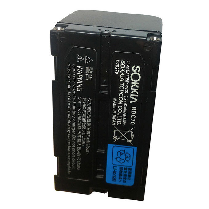 bateria de Sokkia Bdc70 do íon de 5240mah Li 7,2 volts para a estação do total da CX Fx